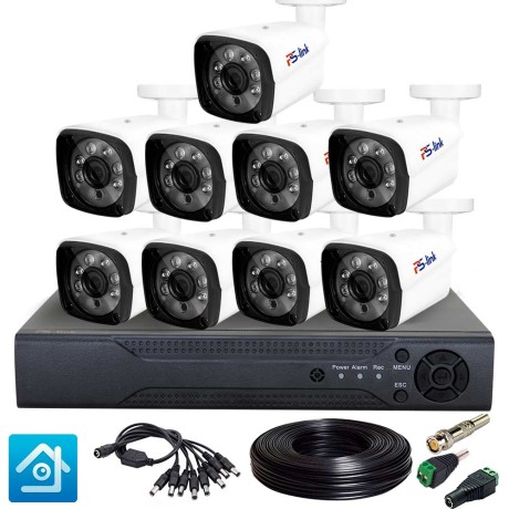 Комплект видеонаблюдения AHD 2Мп Ps-Link KIT-C209HD / 9 камер