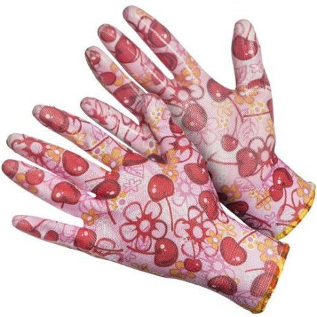 Перчатки нейлоновые с нитриловым покрытием цвет в ассортименте