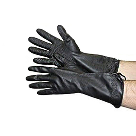 Перчатки технические КЩС тип 2 Стандарт чёрные из каучука