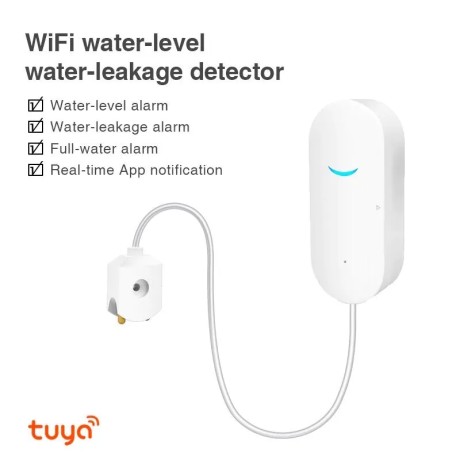 Умный датчик протечки wi-fi, Tuya для умного дома.
