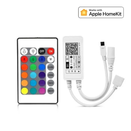 Контроллер RGB светодиодной ленты беспроводной WIFI, умный дом, интеграция Apple HomeKit,  Siri, DC 5V 12-24в