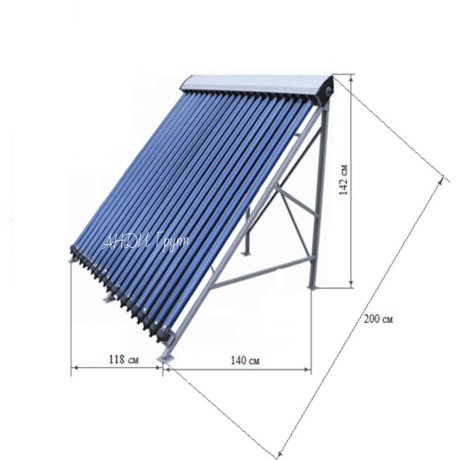Вакуумный солнечный коллектор SCH-15 круглогодичный