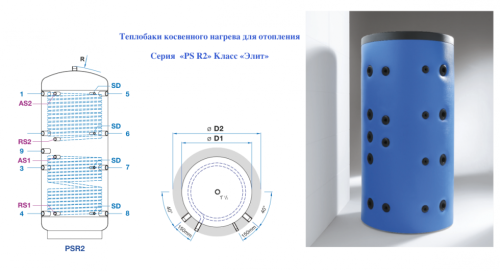 Солнечная сплит-система SH-800-100-PS-R2  для ГВС и отопления