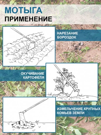 Мотыга клиновидная самозатачивающаяся без черенка