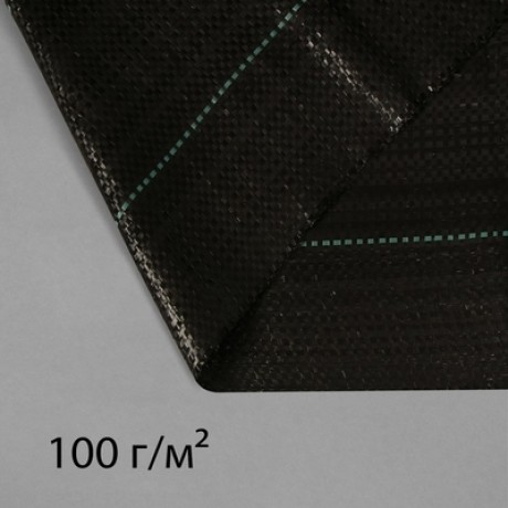 Агроткань застилочная, с разметкой, 5 x 3,2 м, плотность 100 г/м2, полипропилен, чёрная Greengo 9393
