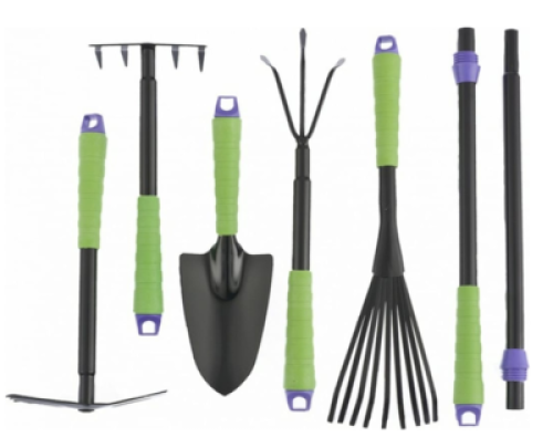 Набор садового инструмента, пластиковые рукоятки, 7 предметов// Palisad 63020