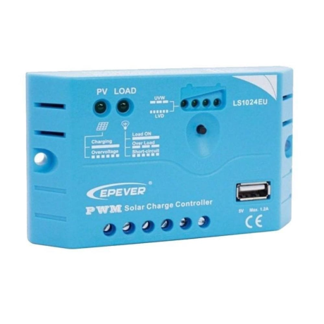 Контроллер заряда Epever LS1024EU PWM 10 А, 12/24 В, USB, производство  Epsolar (Epever)
