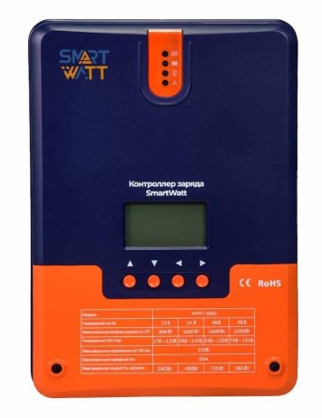 Контроллер заряда MPPT  4860 (150 В), 60 А, 12/24/48 В, производства Delta Solar