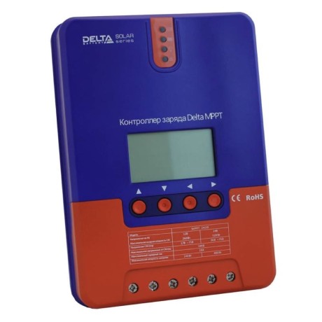 Контроллер заряда MPPT 2430 (100 В), 30 А, 12/24 В, производства Delta Solar