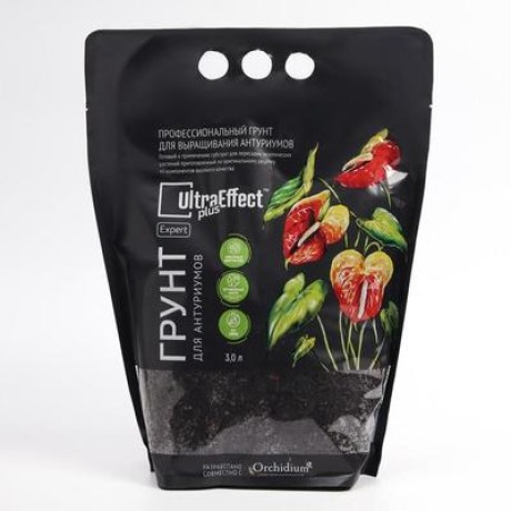 Грунт премиальный для выращивания антуриумов UltraEffect Plus Expert, 3 л UltraEffect 5427943