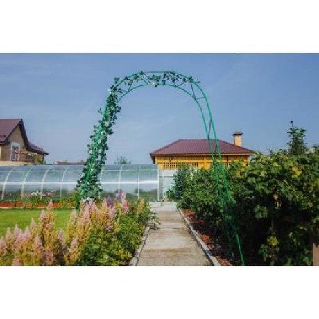 Арка садовая, разборная, 240 х 125 х 36.5 см, металл, зелёная, «Ёлочка», Greengo Greengo 4717919
