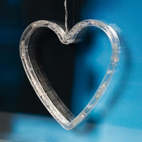Гирлянда «Бахрома» 2.4 × 0.9 м с насадками «Сердце», IP20, прозрачная нить, 186 LED, свечение мульти, 8 режимов, 220 В