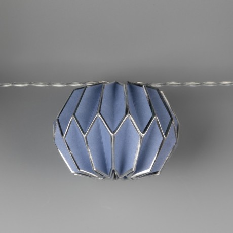 Гирлянда «Нить» 2 м с насадками «Синий фонарик», IP20, прозрачная нить, 10 LED, свечение тёплое белое, AAх2