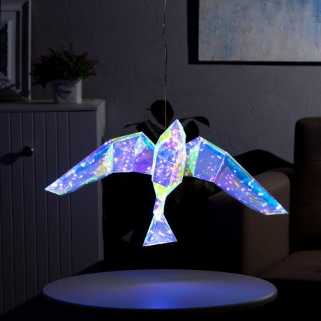Светодиодная фигура «Птичка» 55 × 14 × 36 см, пластик, 220 В, свечение белое