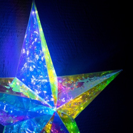 Светодиодная фигура «Звезда» 36 см, пластик, 220 В, свечение белое