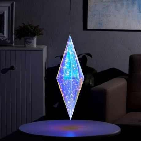 Светодиодная фигура «Кристалл» 15 × 45 × 15 см, пластик, 220 В, свечение белое