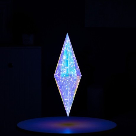 Светодиодная фигура «Кристалл» 15 × 45 × 15 см, пластик, 220 В, свечение белое