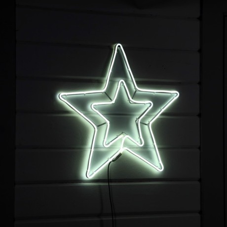 Неоновая фигура «Звезда», 55 см, 672 LED, 220 В, свечение белое
