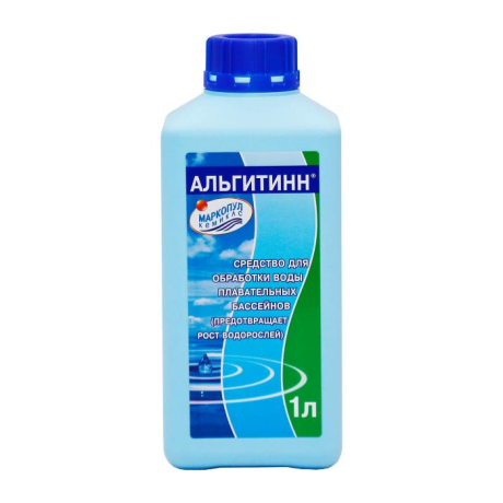 М04, АЛЬГИТИНН, 1л бутылка, жидкость для борьбы с водорослями, Маркопул Кемиклс